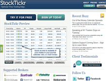 Tablet Screenshot of moneyshow.stocktickr.com